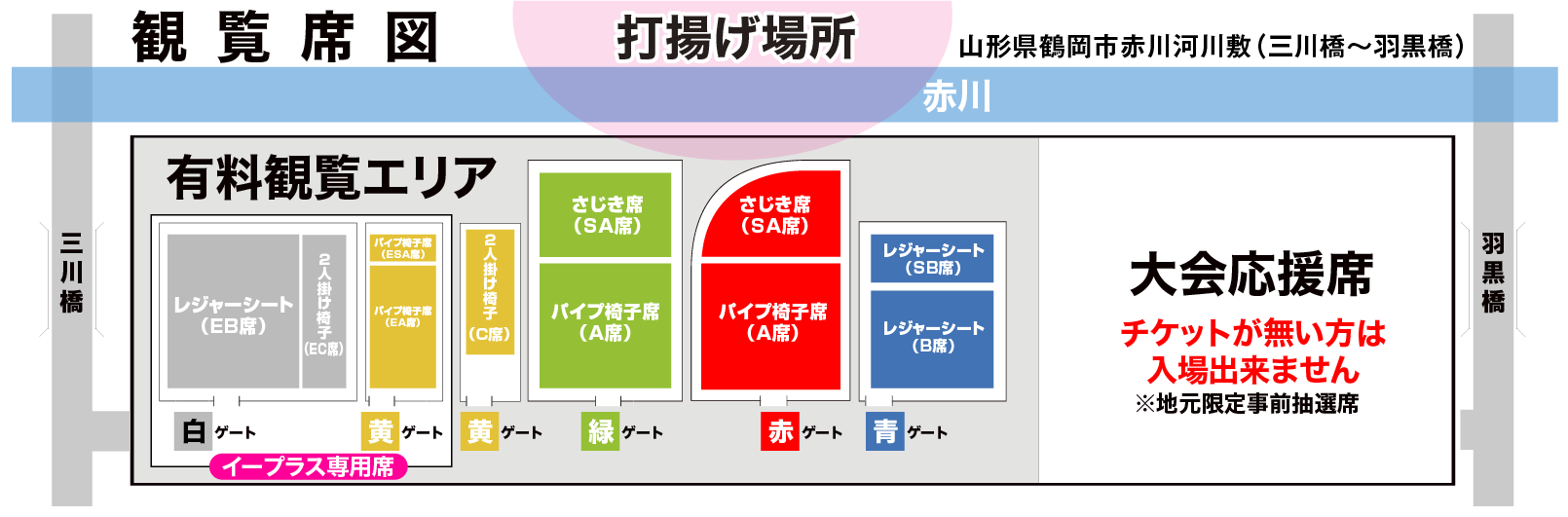 赤川花火大会2023｜日程・場所・有料席・穴場スポットも紹介